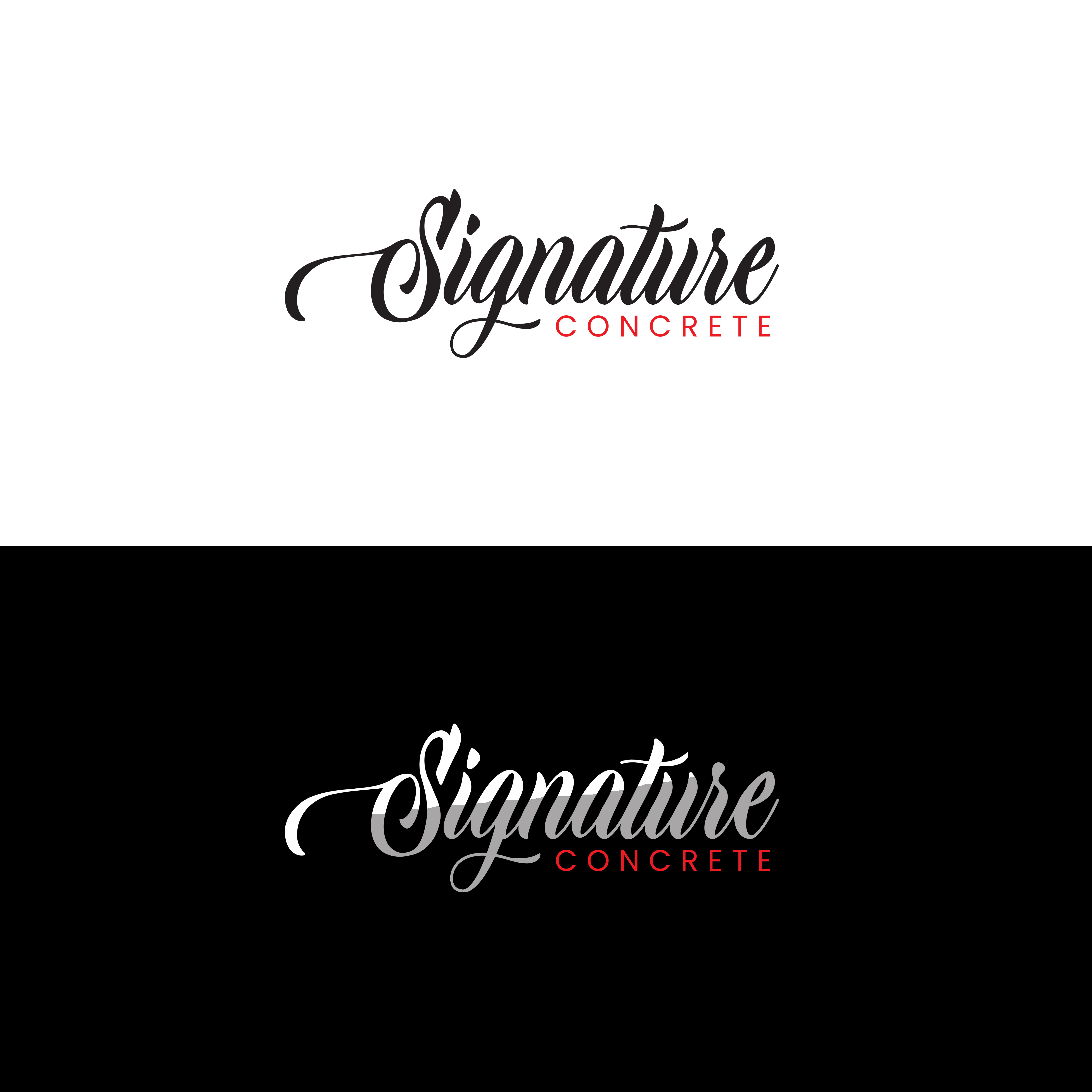 Logo Design by Moumita 6 for Signature concrete  | Design #25332061