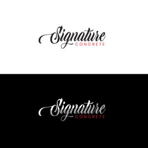 Logo Design by Moumita 6 for Signature concrete  | Design: #25332061