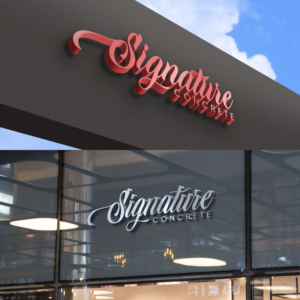 Logo Design by Moumita 6 for Signature concrete  | Design: #25332062