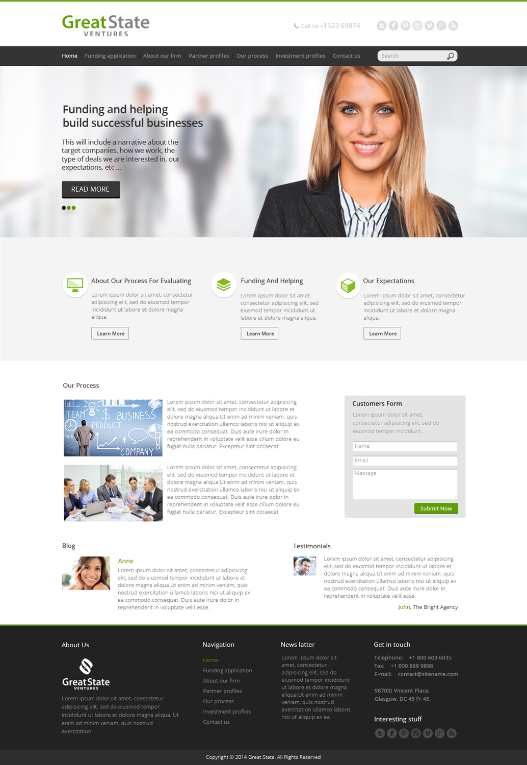 Web Design by OM for Great State Ventures | Design #3036126