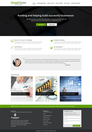 Diseño Web por OM para Great State Ventures | Diseño: #3036129