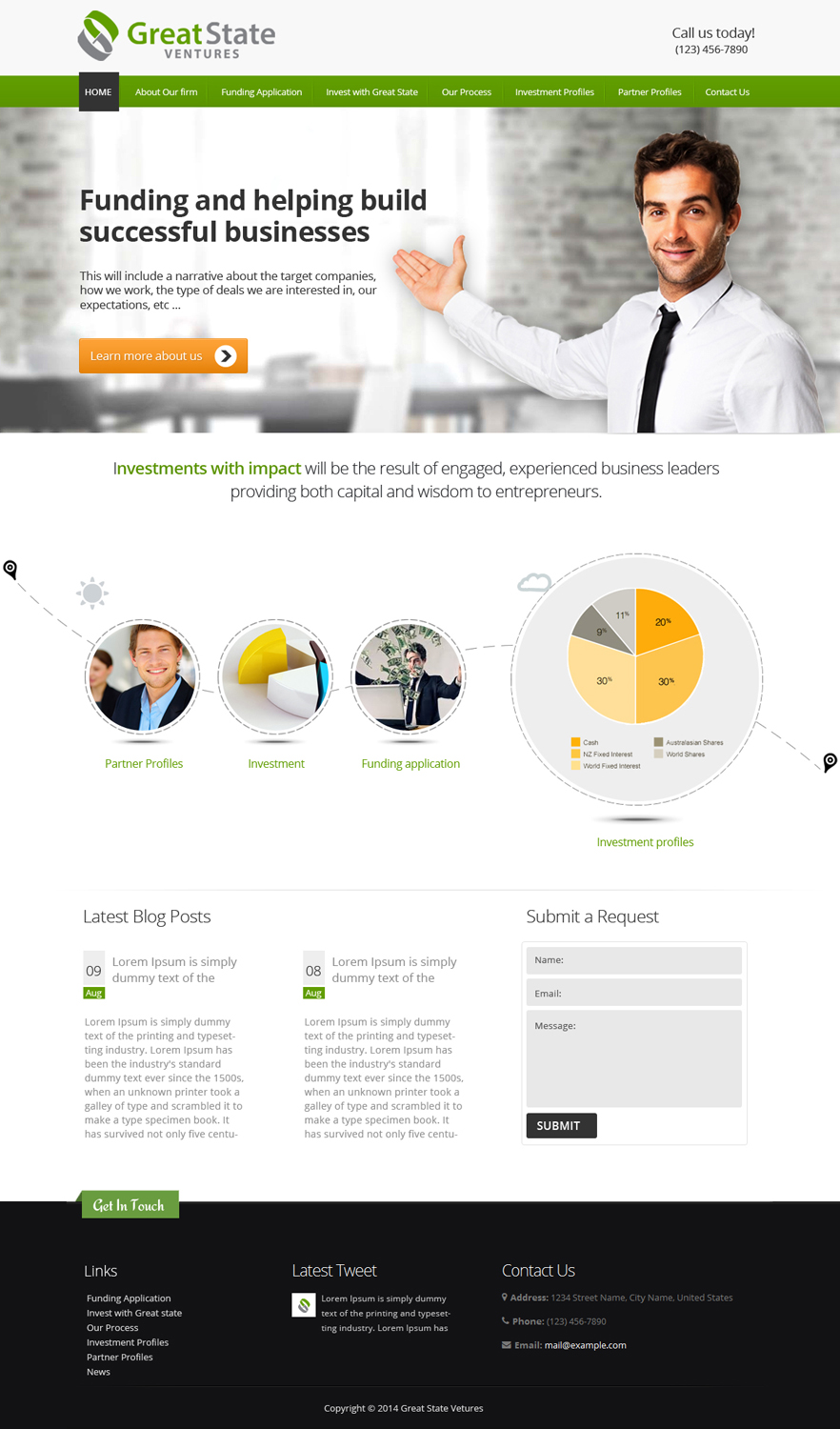 Web Design par OM pour Great State Ventures | Design #3036131