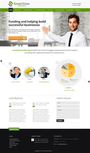 Diseño Web por OM para Great State Ventures | Diseño: #3036131