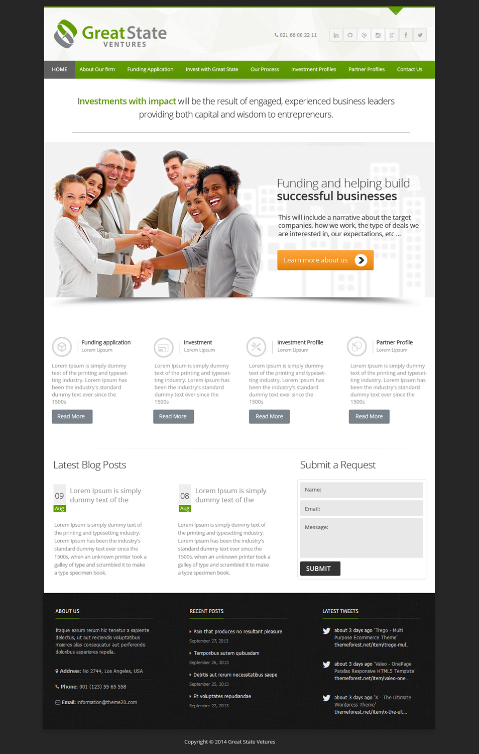 Diseño Web por OM para Great State Ventures | Diseño #3036138