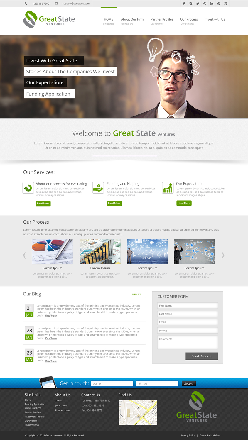 Web Design by OM for Great State Ventures | Design #3043584