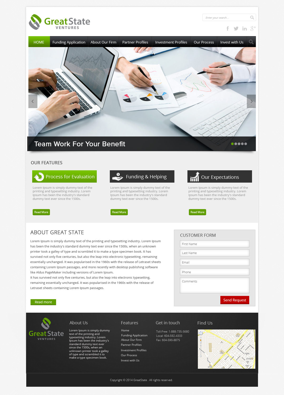 Diseño Web por OM para Great State Ventures | Diseño #3043596