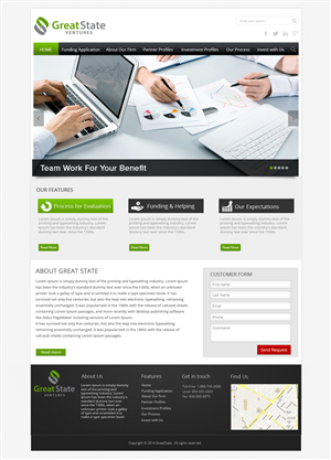Diseño Web por OM para Great State Ventures | Diseño: #3043596