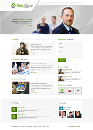 Diseño Web por UniqueDesignz para Great State Ventures | Diseño: #3030192