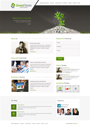Diseño Web por UniqueDesignz para Great State Ventures | Diseño: #3030237