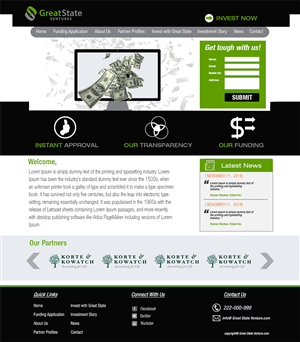 Diseño Web por Bright Star para Great State Ventures | Diseño: #3034265