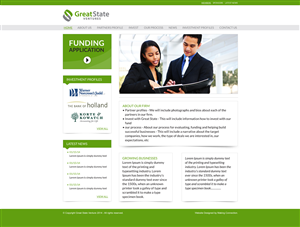 Web Design by Black Stallions Impressive Solutions for Great State Ventures | Design #3050332
