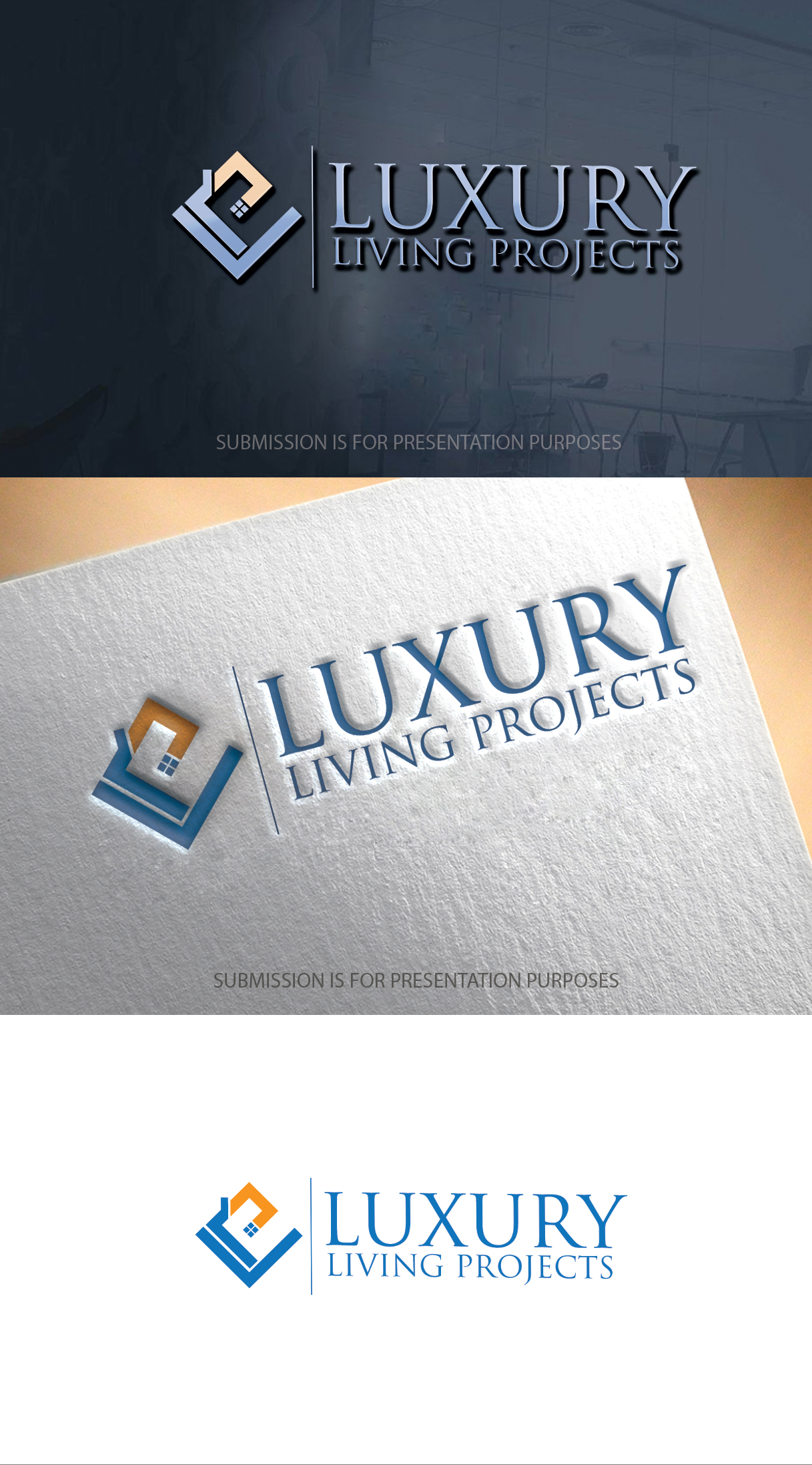Logo Design by graphicevolution for Luxury Living Projects  | Design #25308200