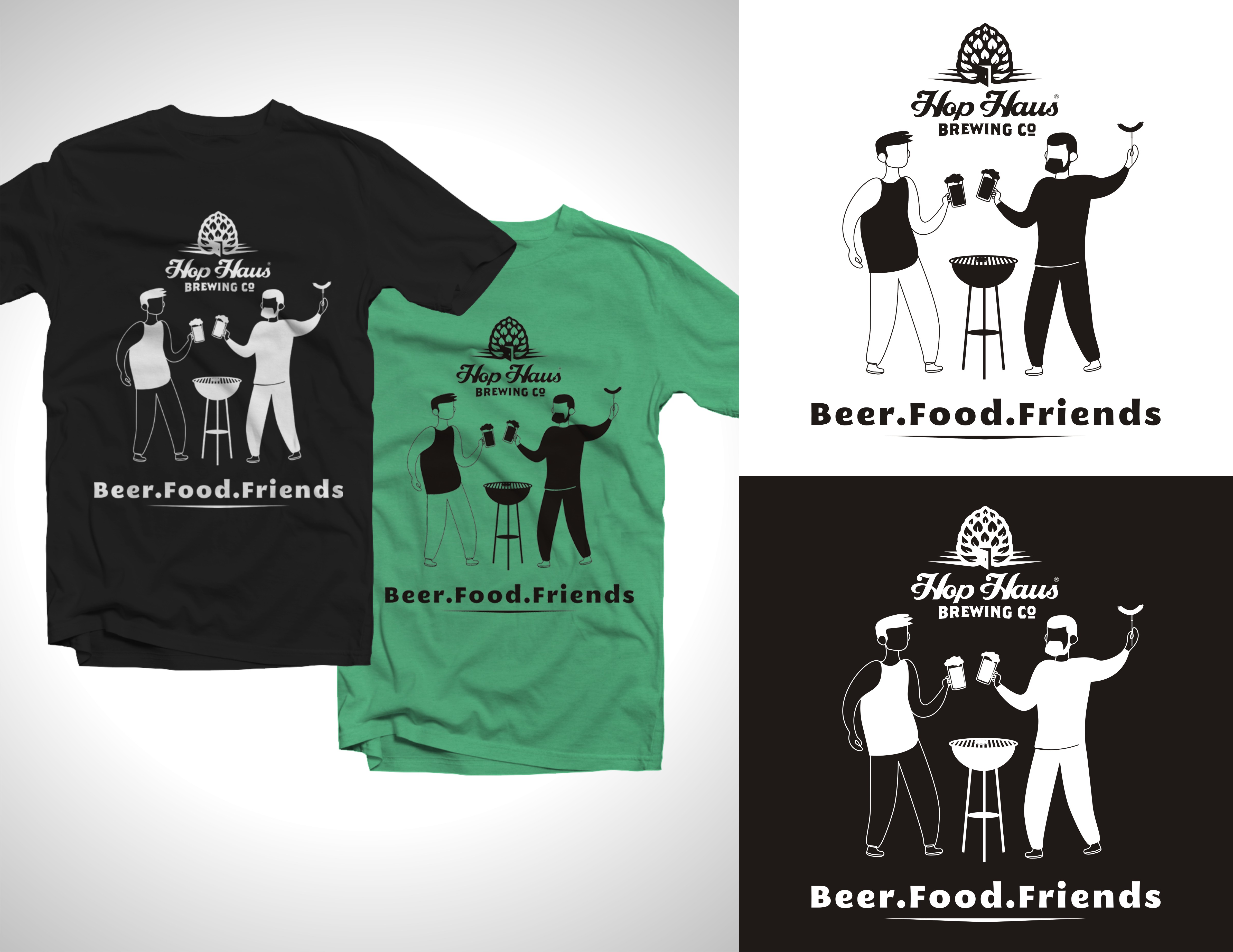 T-shirt Design by ammar_ed for Hop Haus Brewing Co. | Design #25302035