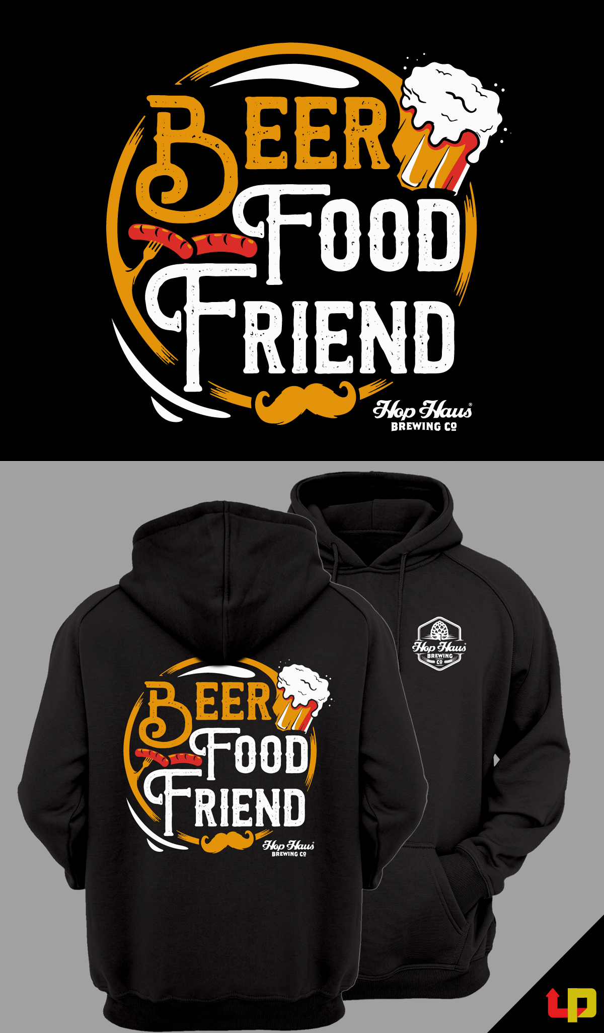 T-shirt Design by Uprinteez for Hop Haus Brewing Co. | Design #25304562