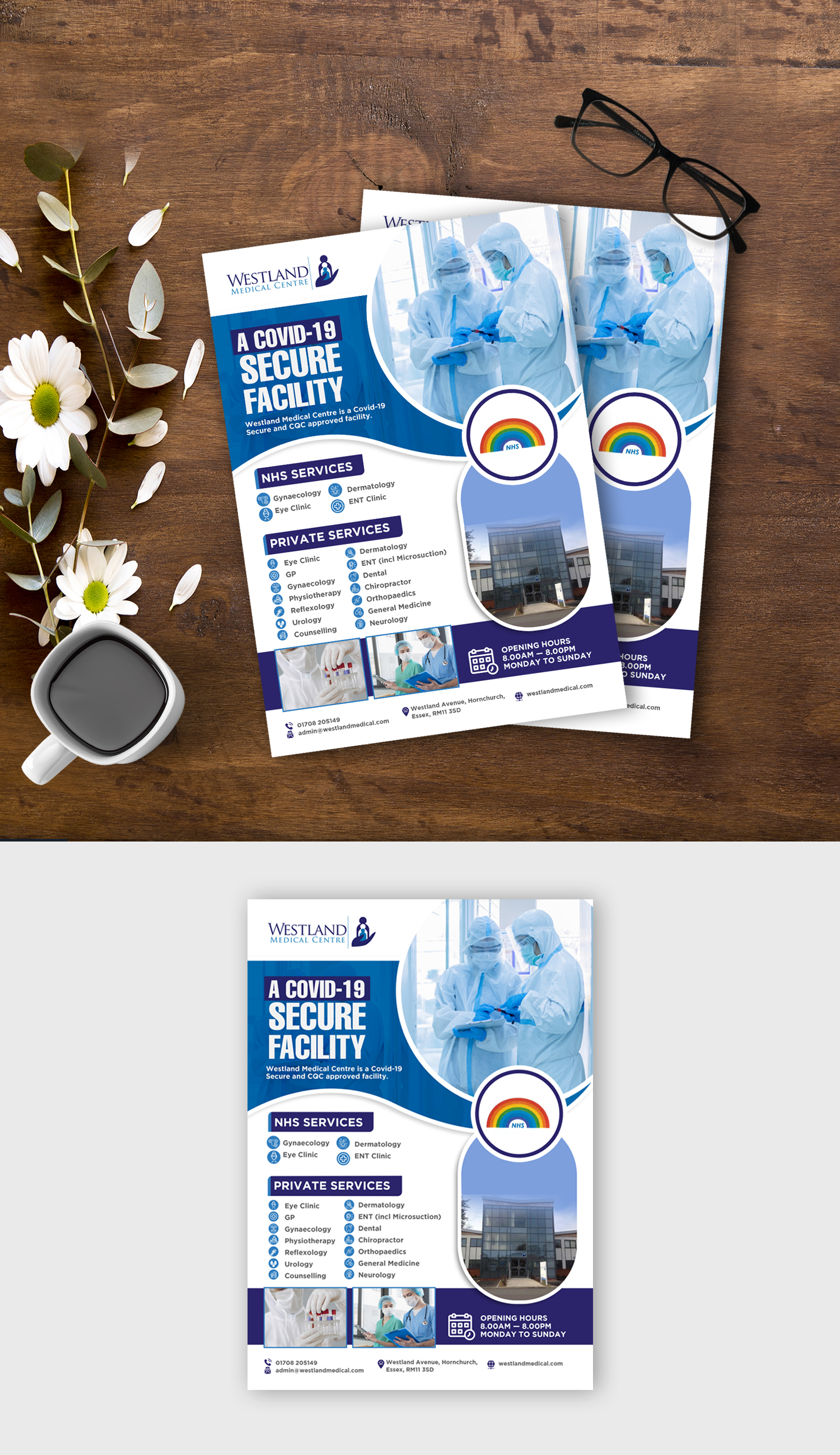 Design de Flyer par debdesign pour Clearvision Medicare Limited | Design #25307711