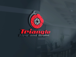 Logo Design by the majestic design for Triangle Tire and Brake, Inc. | Design: #25317177