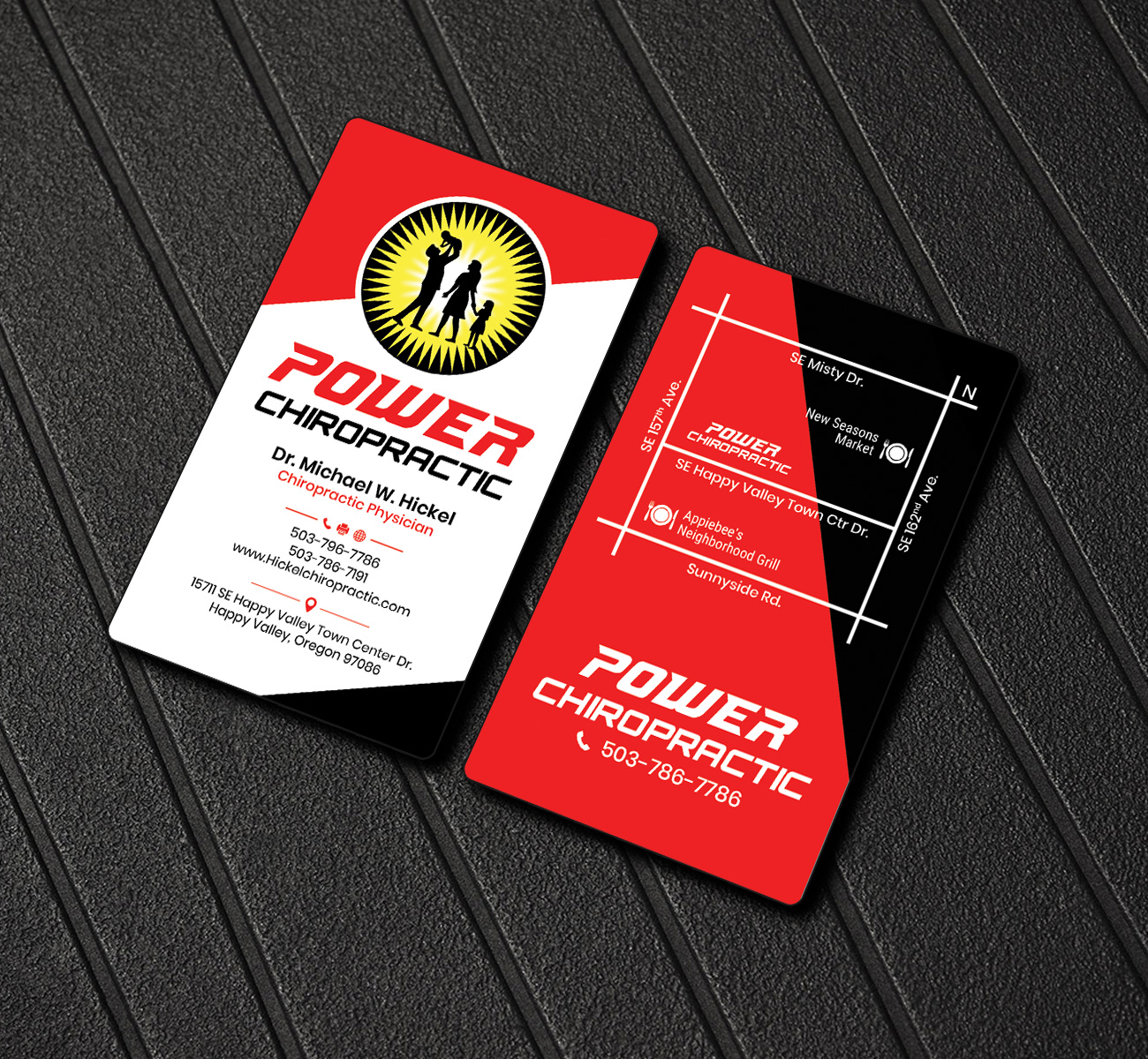 Business Card Design by Sandaruwan for Power Chiropractic | Design #25313982
