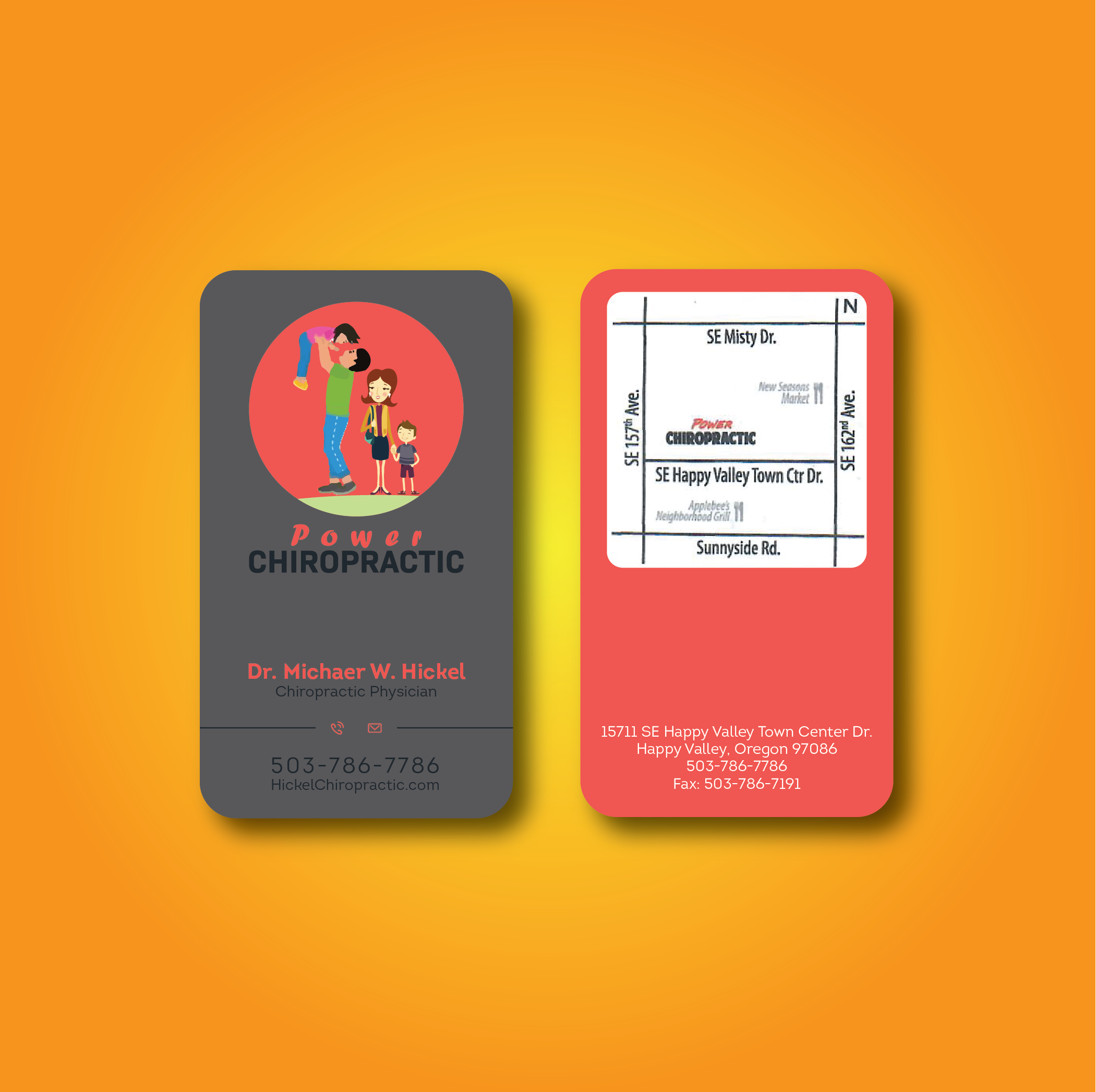 Business Card Design by Verified artistry (Design garden) for Power Chiropractic | Design #25384805