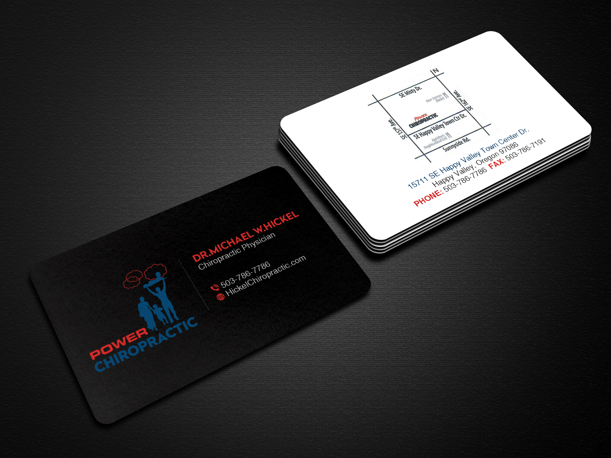 Design de Carte de Visite par Creations Box 2015 pour Power Chiropractic | Design #25364289