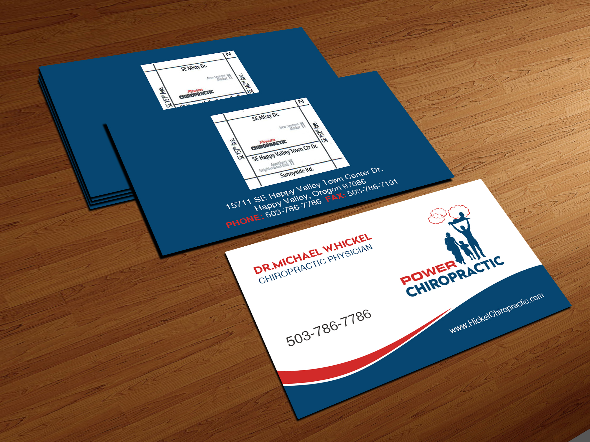 Diseño de Tarjeta de Presentación por Creations Box 2015 para Power Chiropractic | Diseño #25364290