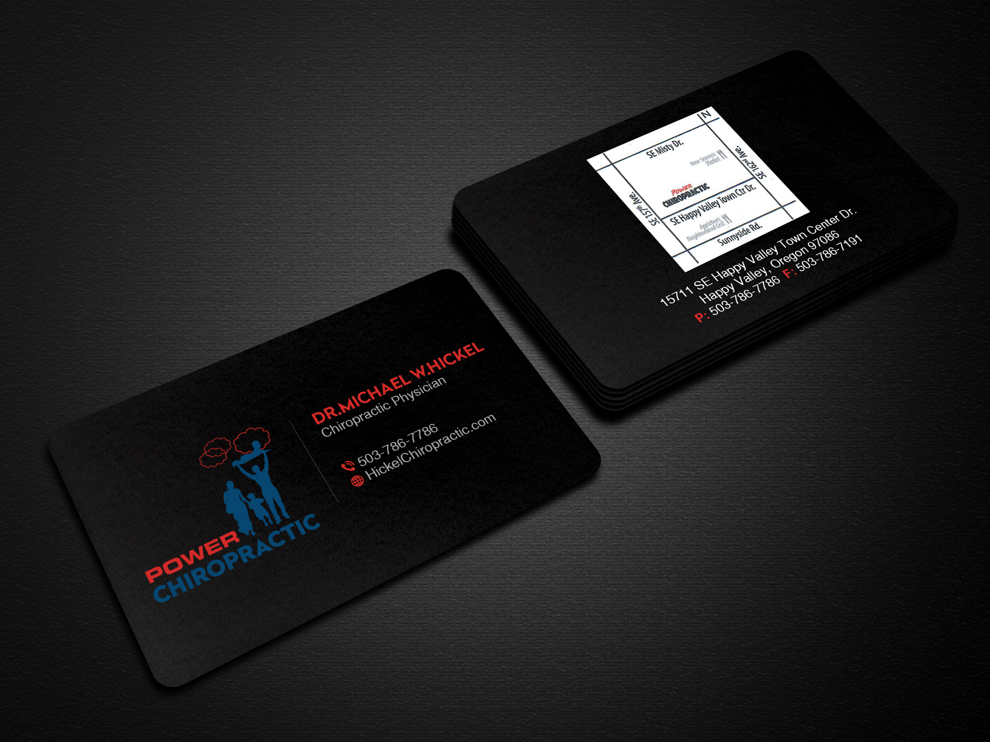 Design de Carte de Visite par Creations Box 2015 pour Power Chiropractic | Design #25364291