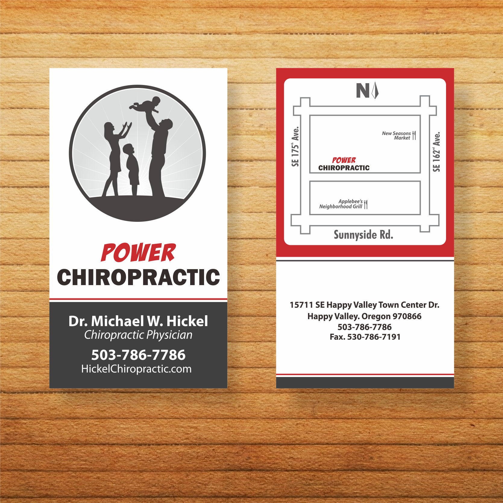 Business Card Design by mazyo2x for Power Chiropractic | Design #25352566
