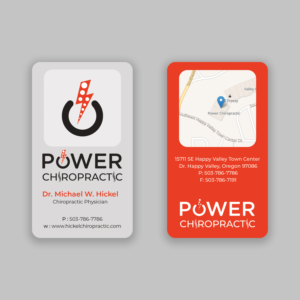 Diseño de Tarjeta de Presentación por nurulhasan.iou para Power Chiropractic | Diseño: #25381500