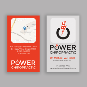 Diseño de Tarjeta de Presentación por nurulhasan.iou para Power Chiropractic | Diseño: #25381507