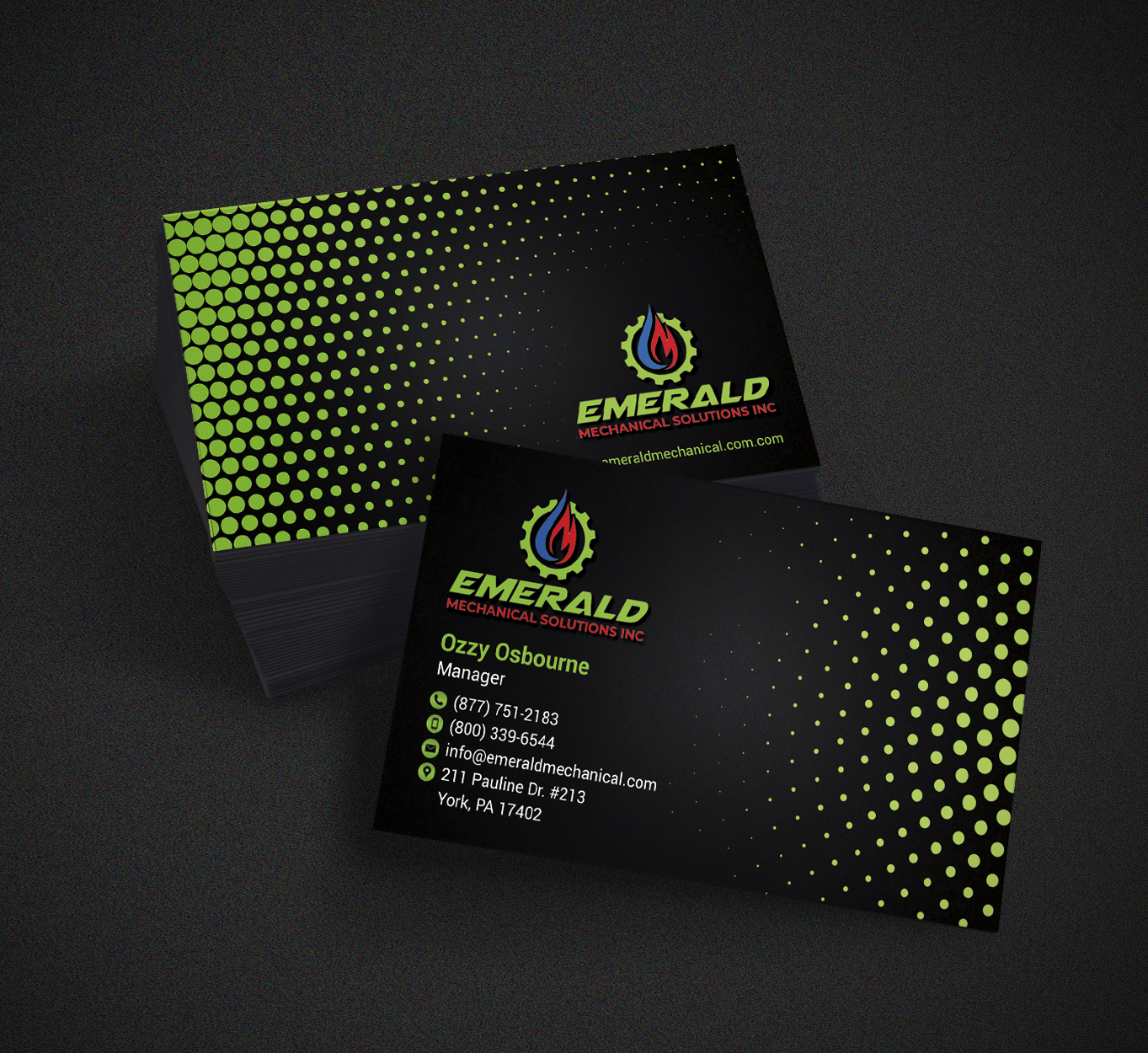 Business Card Design by Hardcore Design for this project | Design #25303664