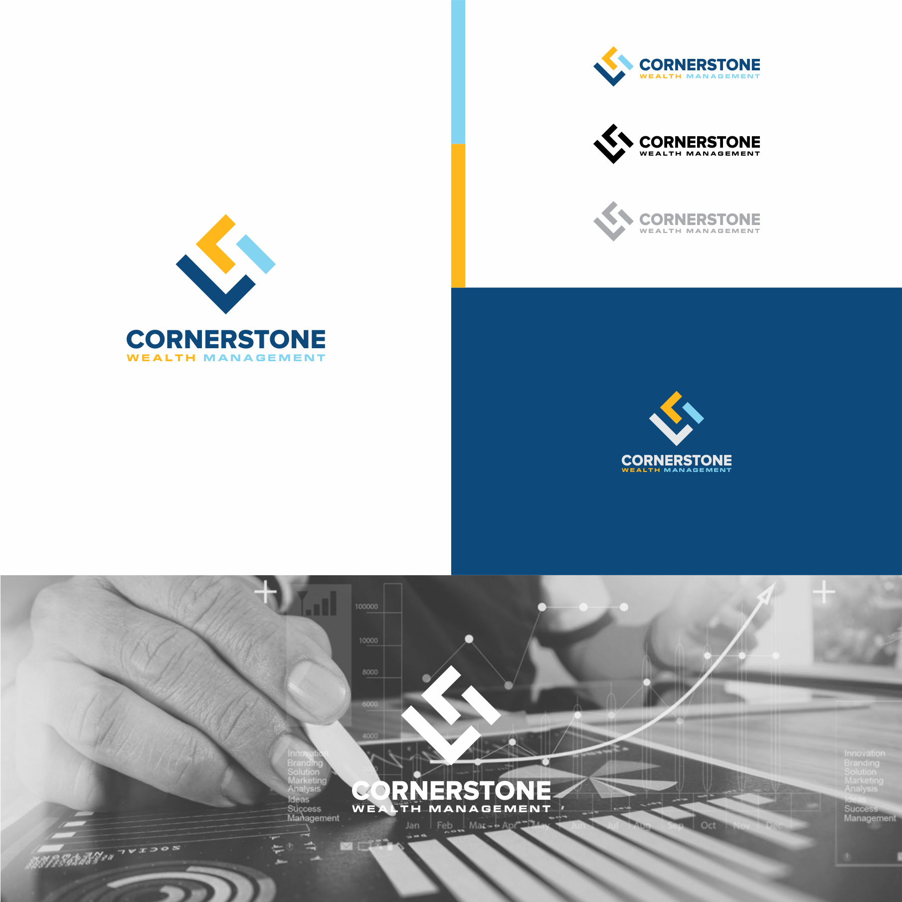 Logo Design by Sibyle for Cornerstone Wealth Management | Design #25308811