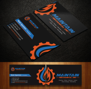 Maintain Mechanical - Business Card Design | Design de Carte de Visite par sabbir049