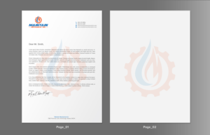 Maintain Mechanical - Letterhead | Design En-Tête par chandrayaan.creative