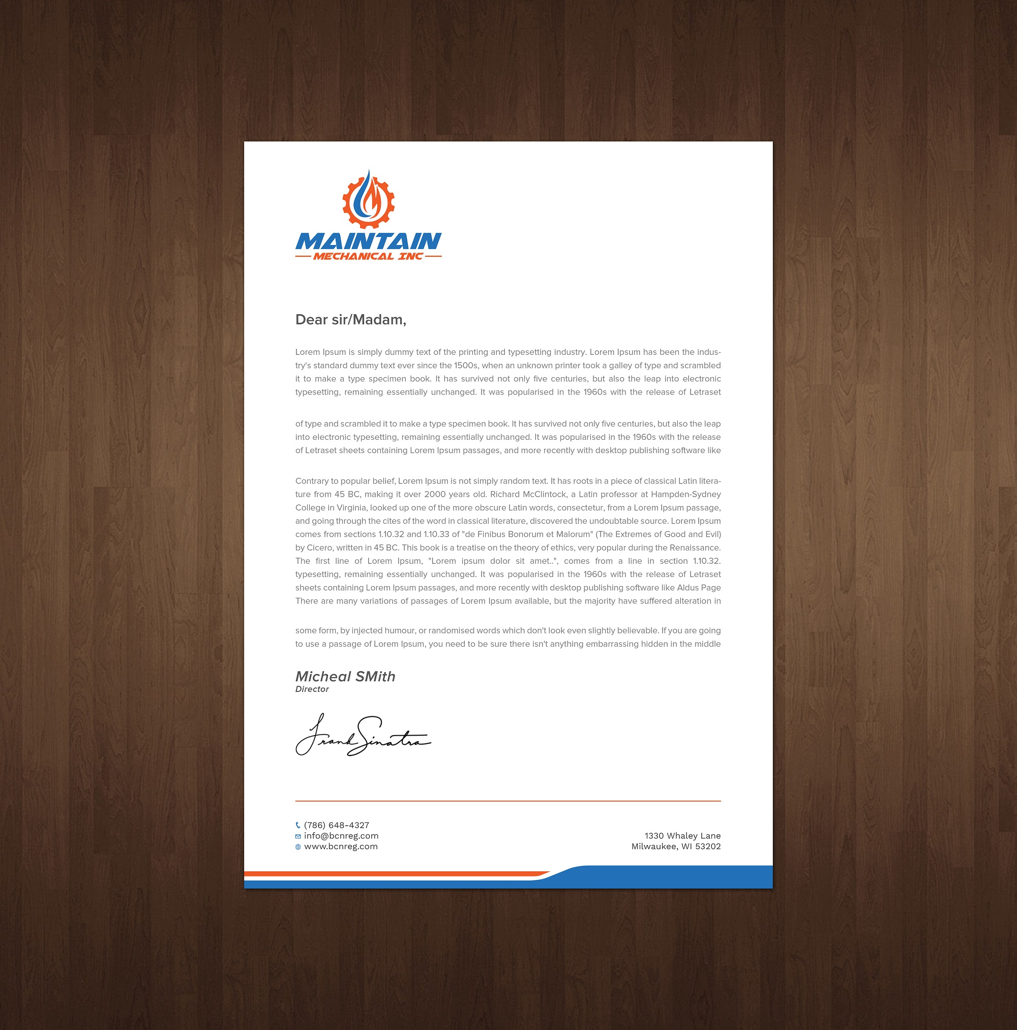 Letterhead Design by Tripti Ranjan Gain for this project | Design #25314148