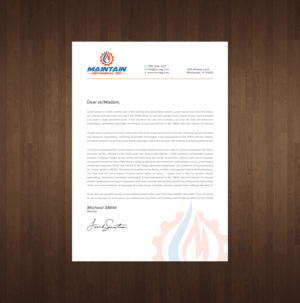 Letterhead Design by Tripti Ranjan Gain for this project | Design: #25314149