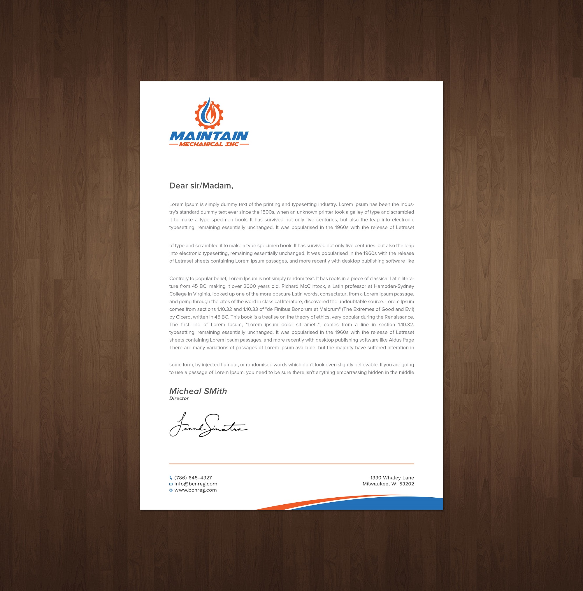 Letterhead Design by Tripti Ranjan Gain for this project | Design #25314150