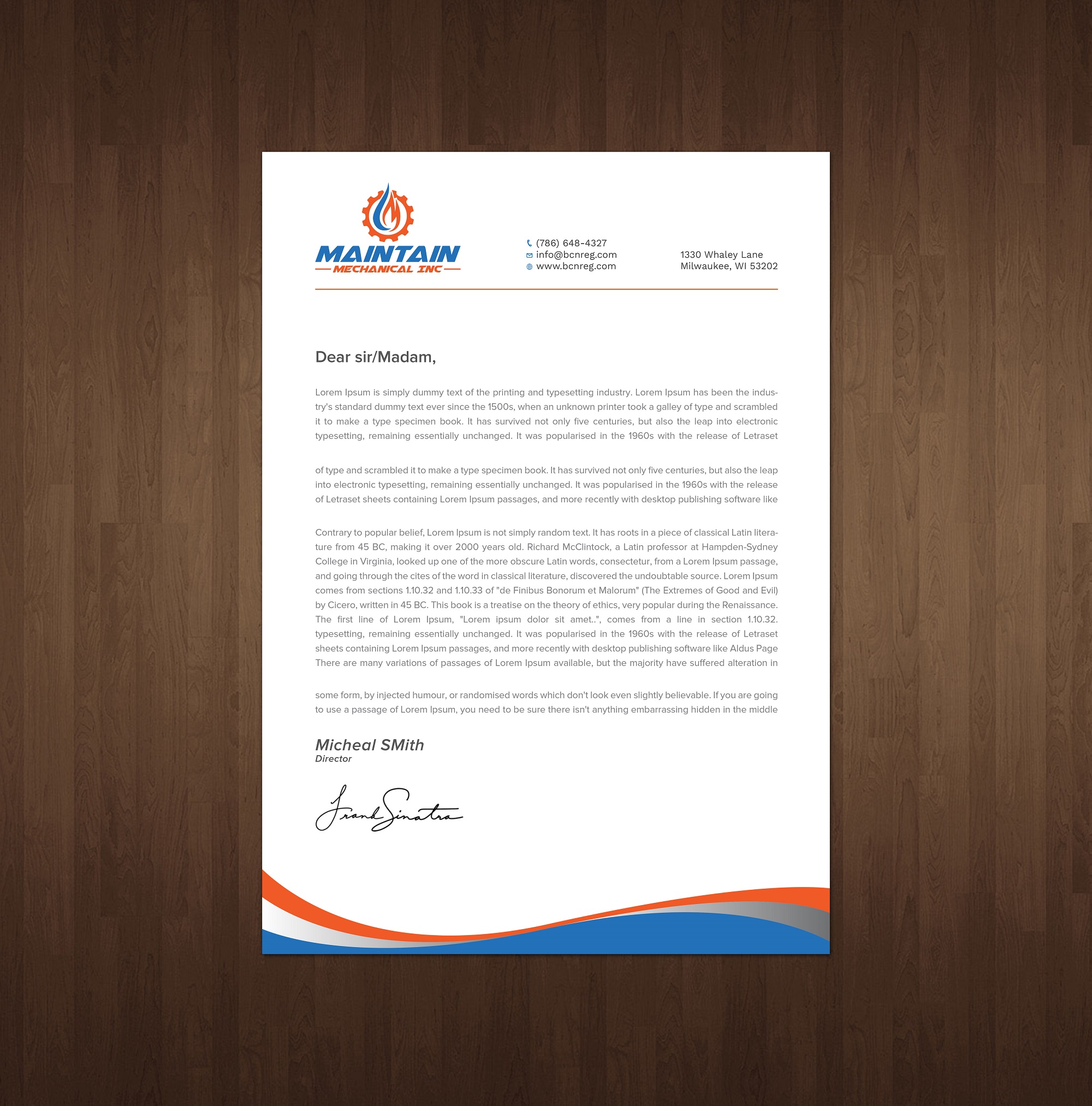 Letterhead Design by Tripti Ranjan Gain for this project | Design #25314157