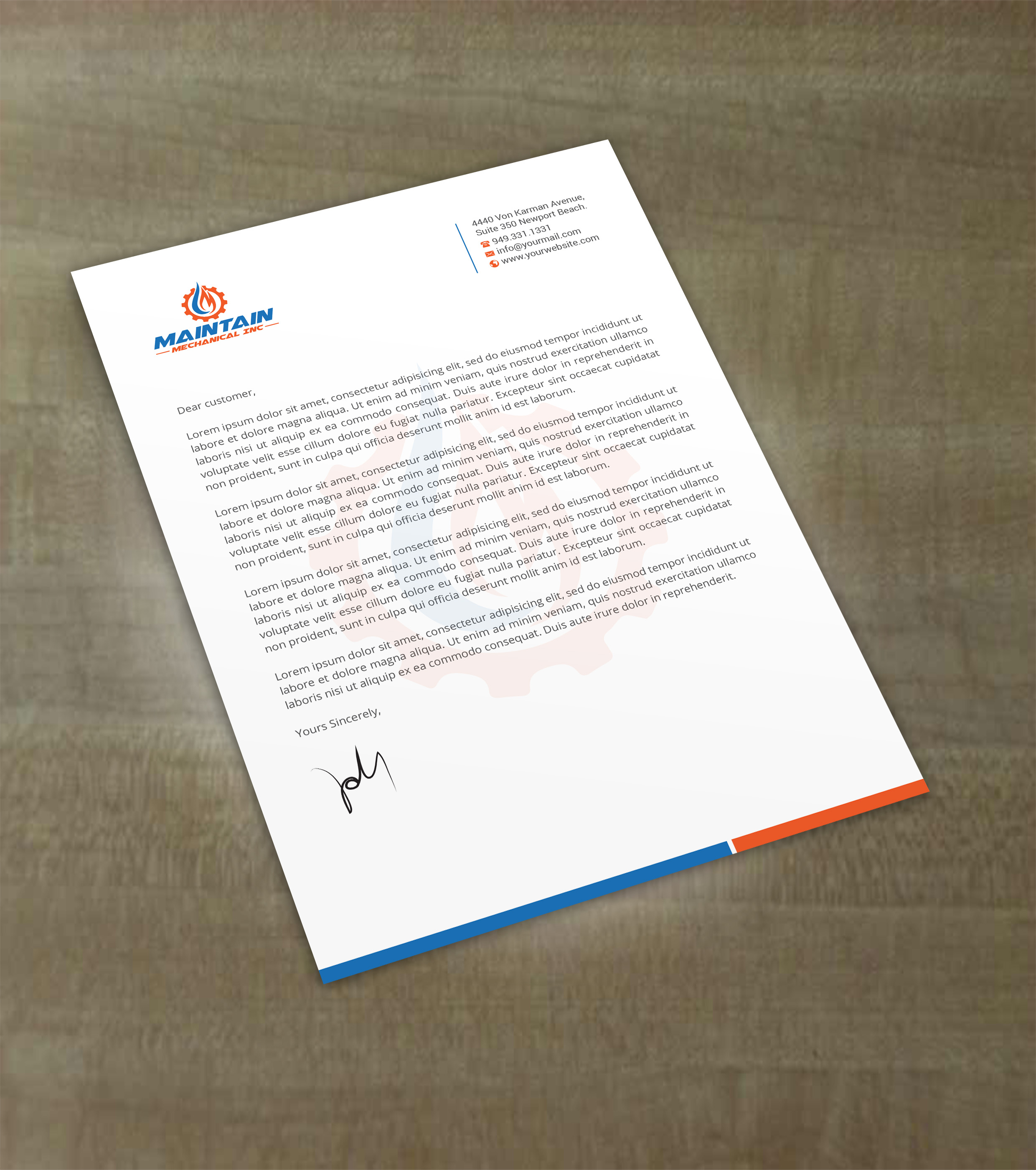 Letterhead Design by R.design for this project | Design #25308352
