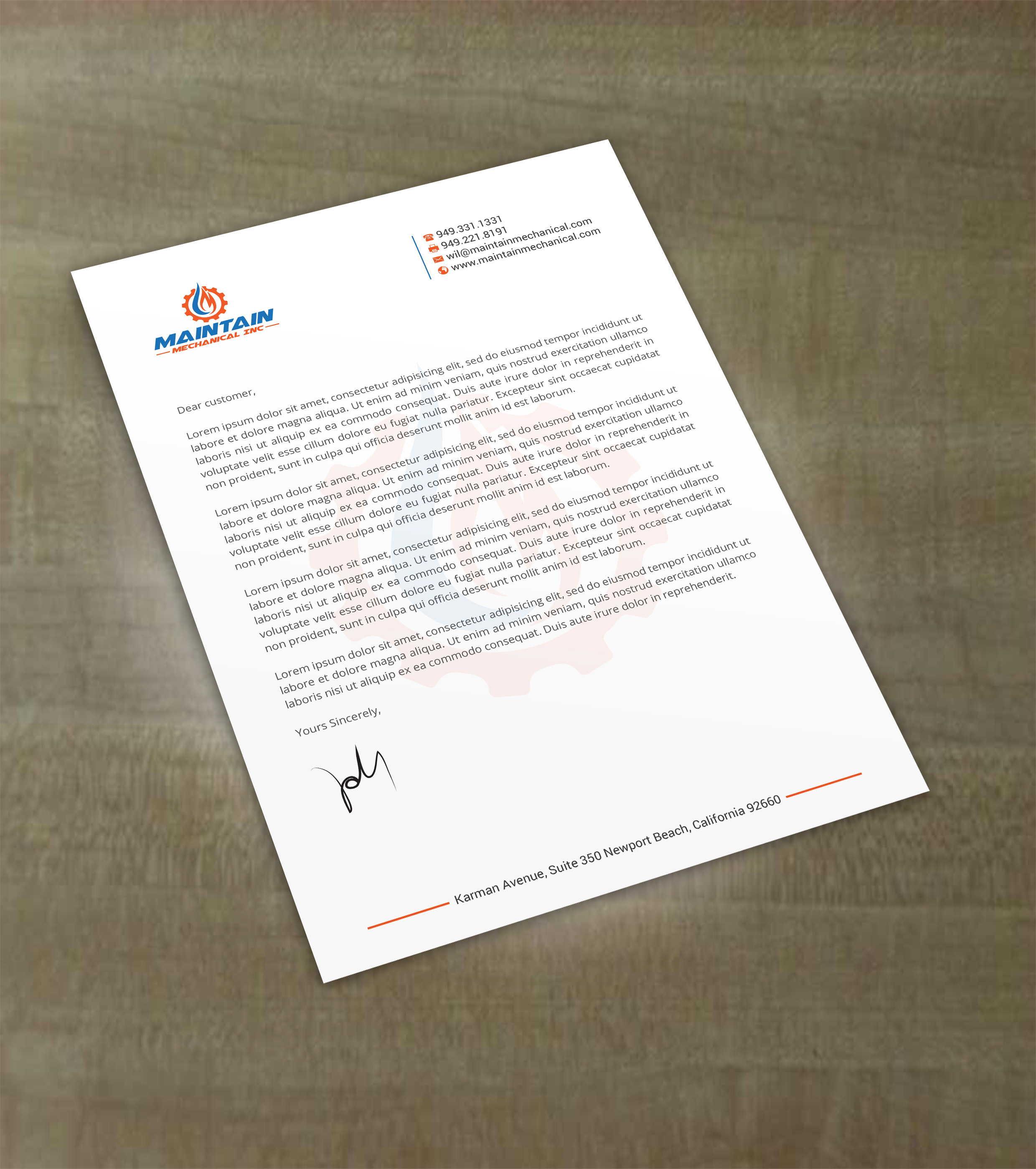 Letterhead Design by R.design for this project | Design #25308692