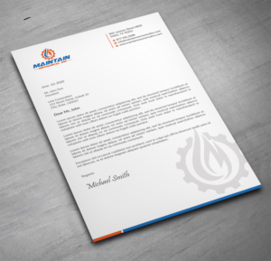 Maintain Mechanical - Letterhead | Design En-Tête par sabbir049