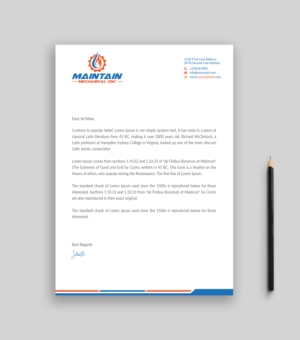 Letterhead Design by Musa. A for this project | Design: #25317248