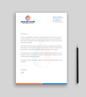 Letterhead Design by Musa. A for this project | Design: #25317249