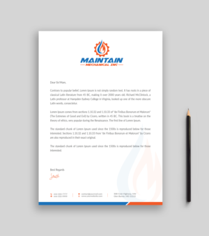 Letterhead Design by Musa. A for this project | Design: #25317250