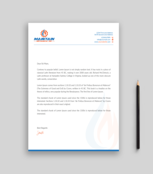 Letterhead Design by Musa. A for this project | Design: #25317252