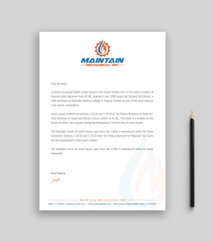 Letterhead Design by Musa. A for this project | Design: #25317253