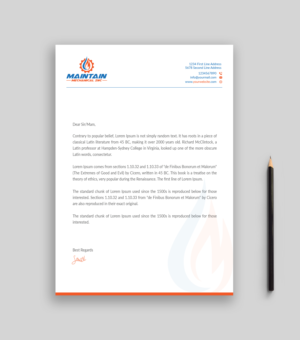 Letterhead Design by Musa. A for this project | Design: #25317254