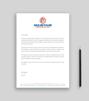 Letterhead Design by Musa. A for this project | Design: #25317255