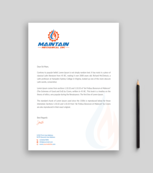 Letterhead Design by Musa. A for this project | Design: #25317256