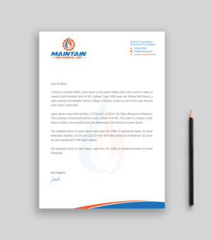 Letterhead Design by Musa. A for this project | Design: #25317265
