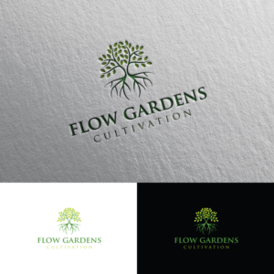 Flow Gardens Cultivation | Logo Design by Rii
