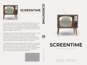 Book cover for modern/pop-culture-oriented poetry collection  | Diseño de portada de libro por CreaTVIT